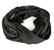 NWT Beyond Yoga Black Hidden Zip Pocket Infinity Scarf Wrap Around One Size $69