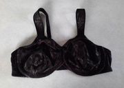 Wacoal size 44D Black Awareness Underwire Bra 85567