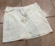 Ann Taylor Women's Mini Skirt White Size Medium