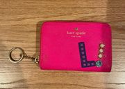 Kate Spade Pink Keychain Wallet