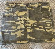 Camo Mini Skirt