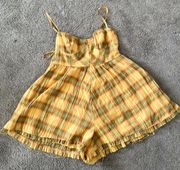 Urban Outfitters Plaid Romper