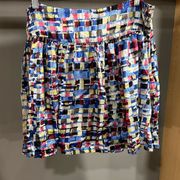 Kenzie Silk Mini Skirt. Size 10.