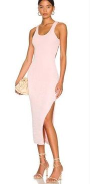 Superdown Marissa Midi Dress in Baby Pink