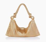 NWT Cult Gaia Hera Nano Shoulder Bag Metallic brushed brass