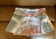 Women's Pleats And Thank You Printed Skort Size XL