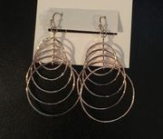 Nine West Multi Tier Progressive Circles Earrings