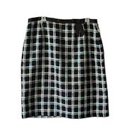 Vintage Requirements Plaid lined skirt