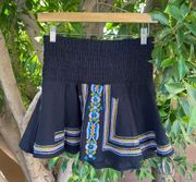 Piper Skirt Womens XS Black Sublime Boho Western Summer Coastal Fall