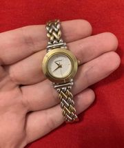 Woman’s stainless steel gold and silver tone quartz movement MICHELE watch