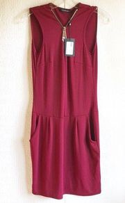 Courage.b Bordeaux Carla Sleeveless Dress Small