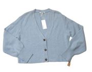 NWT Reformation Varenne in Parisian Blue Cashmere V-neck Cardigan Sweater M