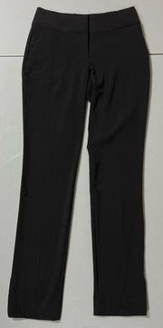 Black Low-Rise Slacks Pants Bottoms Trousers Size 1 🖤