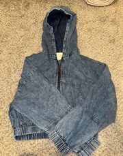 Boutique Cropped Denim Jacket