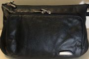 Travelon Leather Navy Blue Shoulder Bag Organizer Purse