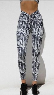 Zebra Ruched Tights