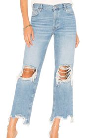 Maggie Mid-Rise Straight Jeans