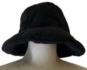 Forever 21 Black Puffer Quilted Nylon Bucket Hat NEW Tags Utility Streetwear