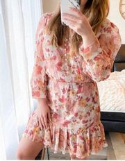 Veronica Beard floral Cybil silk mini dress