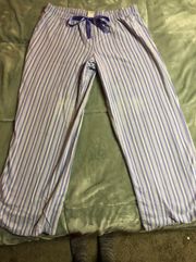 Purple Striped Pajama Pants