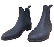 Jeffrey Campbell Black Havana Last Rain Boots 7