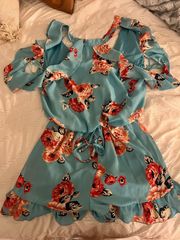 Flowered Romper