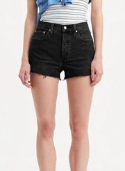 Black 501 Denim Shorts