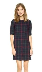 Elizabeth and James plaid Claremont quilted XS shift dress