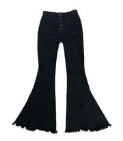 REVOLVE SHOW ME YOUR MUMU BLACK BERKELEY BELL FLARE JEANS 26" SOLD OUT!