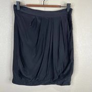 Yumi Kim Pencil & Straight Skirt Women's Large Black Silk Classy Capsule Luxury