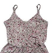 Garage Floral Faux Wrap Romper S