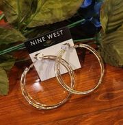 Nine West Hoop Gold Earrings