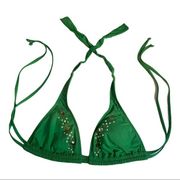 Gianni Bini Green Bikini Top