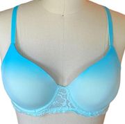 NO BOUNDARIES Ladies BLUE Tie Dye Padded Underwire Bra ~ 36DD