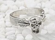 Silver Skull Head Ring