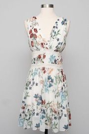 Willow and Clay. Floral tied mini dress.