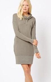 James Perse Gray Funnel Neck Sweatshirt Dress 2 / M