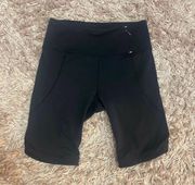 CALIA Black High Rise Bike Shorts