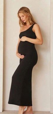 BUMPSUIT Sarah Maxi Dress Size Medium Black NWT Jersey Maternity Lounge Comfort