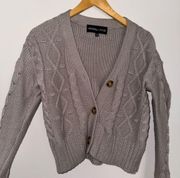 Pacsun (Kendal + Kylie) Grey Cardigan Size Medium