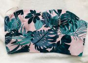 LF Tropical Pink Print Tube Top Bandeau