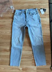 Brand New  90’s High Rise Ankle Crop Jeans - Sz 30