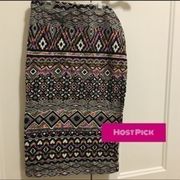 Printed Pencil Skirt size small