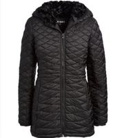 2xHP! Steve Madden Black Faux Fur Lined Puffer Jacket (S)