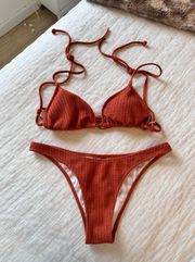 Victoria's Secret  PINK Orange Bikini Set