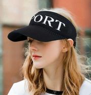 Lightweight SPORT Sun Visor Knitted Casual Hat Gold Baseball Cap for Women