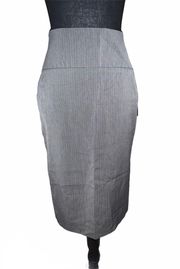 Pin Stripe Core Suiting Pencil Skirt