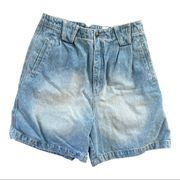 Vintage Rafaella High Rise Light Wash Denim Shorts Size 10