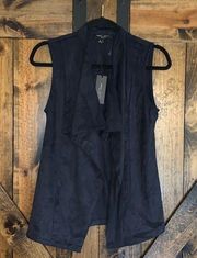 NWT Romeo and juliet couture navy suede vest!