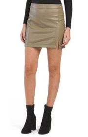 NWT Shinestar Size L Vegan Leather Skirt